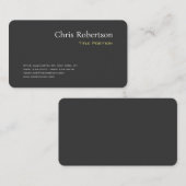 Aantrekkelijk grijs geel chique scherp modern visitekaartje (Voorkant / Achterkant)