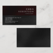 Aantrekkelijk grijs rood modern Visitekaartje (Voorkant / Achterkant)