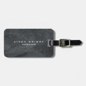 aantrekkelijk grijs stijlvol, modern minimalistisc bagagelabel (Voorkant horizontaal)