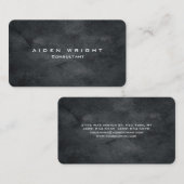 aantrekkelijk grijs stijlvol, modern minimalistisc visitekaartje (Voorkant / Achterkant)