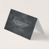aantrekkelijk grijs stijlvol, modern minimalistisc visitekaartje (Achterkant)