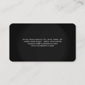 aantrekkelijk grijs stijlvol, modern minimalistisc visitekaartje (Achterkant)