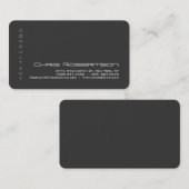 Aantrekkelijk grijs wit charmant Visitekaartje (Voorkant / Achterkant)
