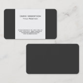 Aantrekkelijk grijs wit charmant Visitekaartje (Voorkant / Achterkant)