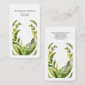Aantrekkelijk groen Modern minimalistisch chic Visitekaartje (Voorkant / Achterkant)