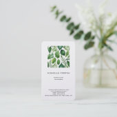Aantrekkelijk groen Modern minimalistisch chic Visitekaartje (Staand voorkant)