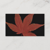 Aantrekkelijk Japans maple leaf Visitekaartje (Achterkant)
