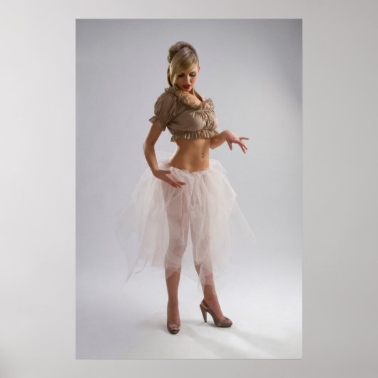 Aantrekkelijk meisje poster (Voorkant)