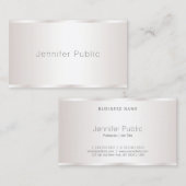aantrekkelijk modern design glamour elegant luxe visitekaartje (Voorkant / Achterkant)