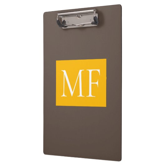 Aantrekkelijk Monogram Modern Minimalist Klembord (Links)