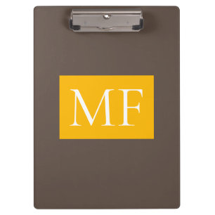 Aantrekkelijk Monogram Modern Minimalist Klembord