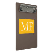 Aantrekkelijk Monogram Modern Minimalist Mini Klembord (Schuin)