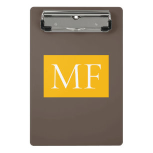 Aantrekkelijk Monogram Modern Minimalist Mini Klembord