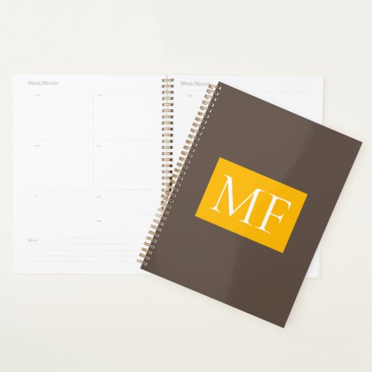 Aantrekkelijk Monogram Modern Minimalist Planner