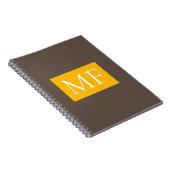 Aantrekkelijk Monogram Modern Minimalistisch Notitieboek (Rechterzijde)