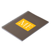 Aantrekkelijk Monogram Modern Minimalistisch Notitieboek (Linkerzijde)