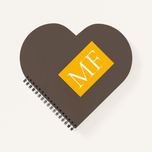 Aantrekkelijk Monogram Modern Minimalistisch Notitieboek (Voorkant)