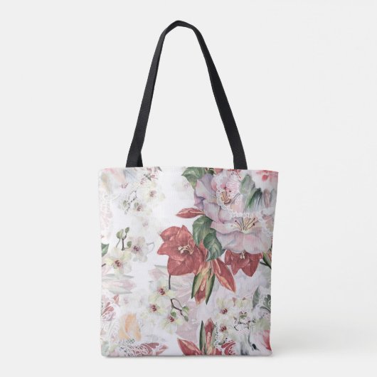 Aantrekkelijk monogram stoffig en luxe bogundy sch tote bag (Achterkant)