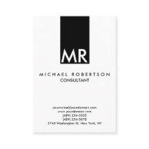 Aantrekkelijk Monogram Zwart Wit Eenvoudig
