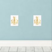 Aantrekkelijk, Posters en andere verschillende kle Muurkunst Sets (Houten vloer)