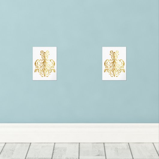 Aantrekkelijk, Posters en andere verschillende kle Muurkunst Sets (Houten vloer)