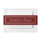 Aantrekkelijk rood en grijs uitnodigingen wikkel (Voorkant Voorbeeld)