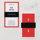 Aantrekkelijk rood visitekaartje (Voorkant / Achterkant)