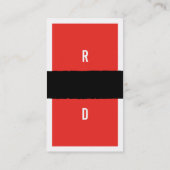 Aantrekkelijk rood visitekaartje (Achterkant)