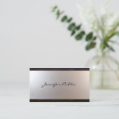 Aantrekkelijk script modern design Glamoureus Plai Visitekaartje (Staand voorkant)