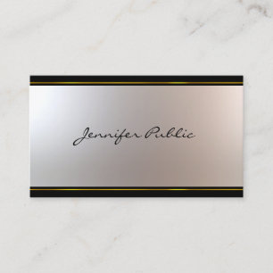 Aantrekkelijk Script Modern Design Glamoureuze Vla Visitekaartje