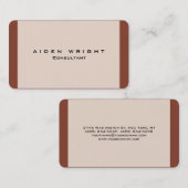 aantrekkelijk stijlvol, modern minimalistisch visitekaartje (Voorkant / Achterkant)