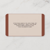 aantrekkelijk stijlvol, modern minimalistisch visitekaartje (Achterkant)