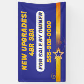 Aantrekkelijk "Te koop door Eigenaar" op maat Spandoek (Verticaal)