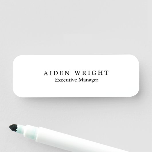 Aantrekkelijk trendy stijlvol modern minimalistisc naamplaatje (In situ)