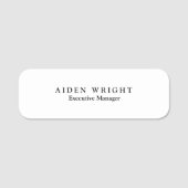 Aantrekkelijk trendy stijlvol modern minimalistisc naamplaatje (Voorkant)