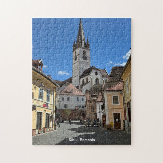 Aantrekkelijk Uitzicht van Sibiu, Roemenië op een Legpuzzel (Verticaal)