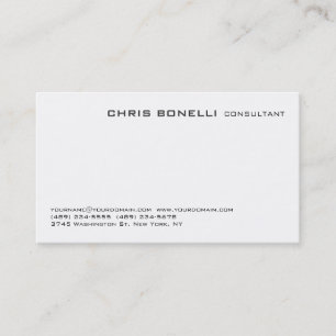 Aantrekkelijk zwart/wit Visitekaartje