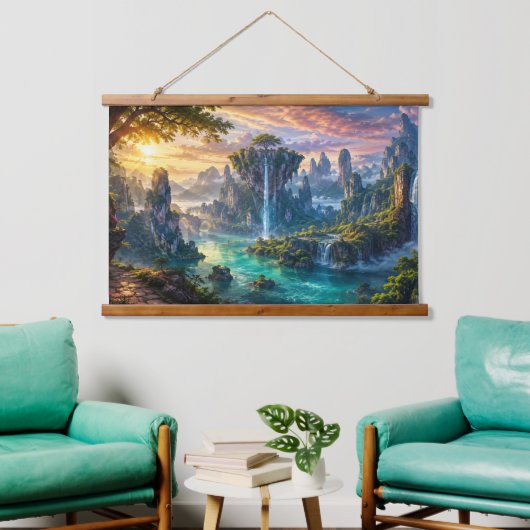 Aantrekkelijke Aangepaste Natuur Afbeelding Hangend Wandkleed (Woonkamer)