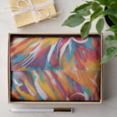 Aantrekkelijke abstracte schoonheidswitte leeuw tissuepapier (Geschenk)
