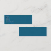 Aantrekkelijke blauwe twinkelende sterren op ruw d mini visitekaartje (Voorkant / Achterkant)