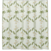 Aantrekkelijke bloemen decoratieve eye-catching douchegordijn (Voorkant)