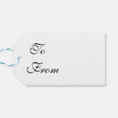 Aantrekkelijke bruidsbruiloft aanpasbaar cadeaulabel (Achterkant Horizontaal)