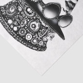 Aantrekkelijke Chic Steampunk Vrouw AC7 Decoupage Tissuepapier (Detail)