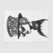 Aantrekkelijke Chic Steampunk Woman AC7 Decoupage Tissuepapier (Voorkant)