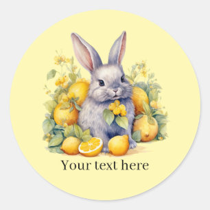 Aantrekkelijke citroen bedrijf aanpasbaar  ronde sticker