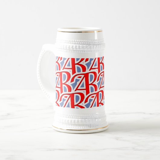 Aantrekkelijke decoratieve trots bierpul (Voorkant links)