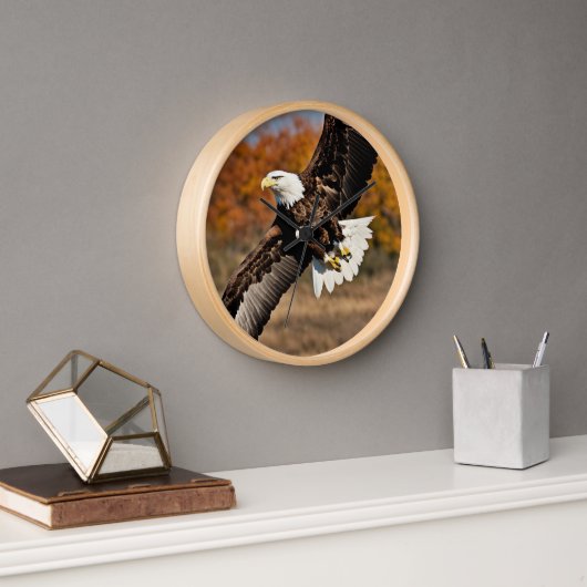 Aantrekkelijke Designer Eagle wandklok. (Kantoor)
