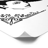 Aantrekkelijke elegantie Mooie moderne vrouw Poster (Hoek)