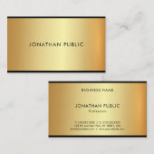 Aantrekkelijke Glamor Gold Professional Elegant Lu Visitekaartje (Voorkant / Achterkant)