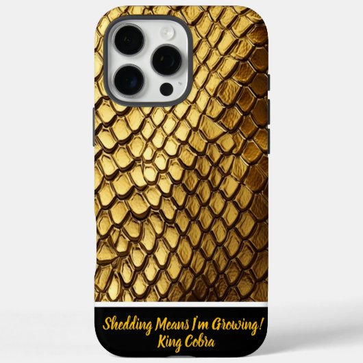 Aantrekkelijke gouden slangenhuiden glinsteren in Case-Mate iPhone case (Achterkant)
